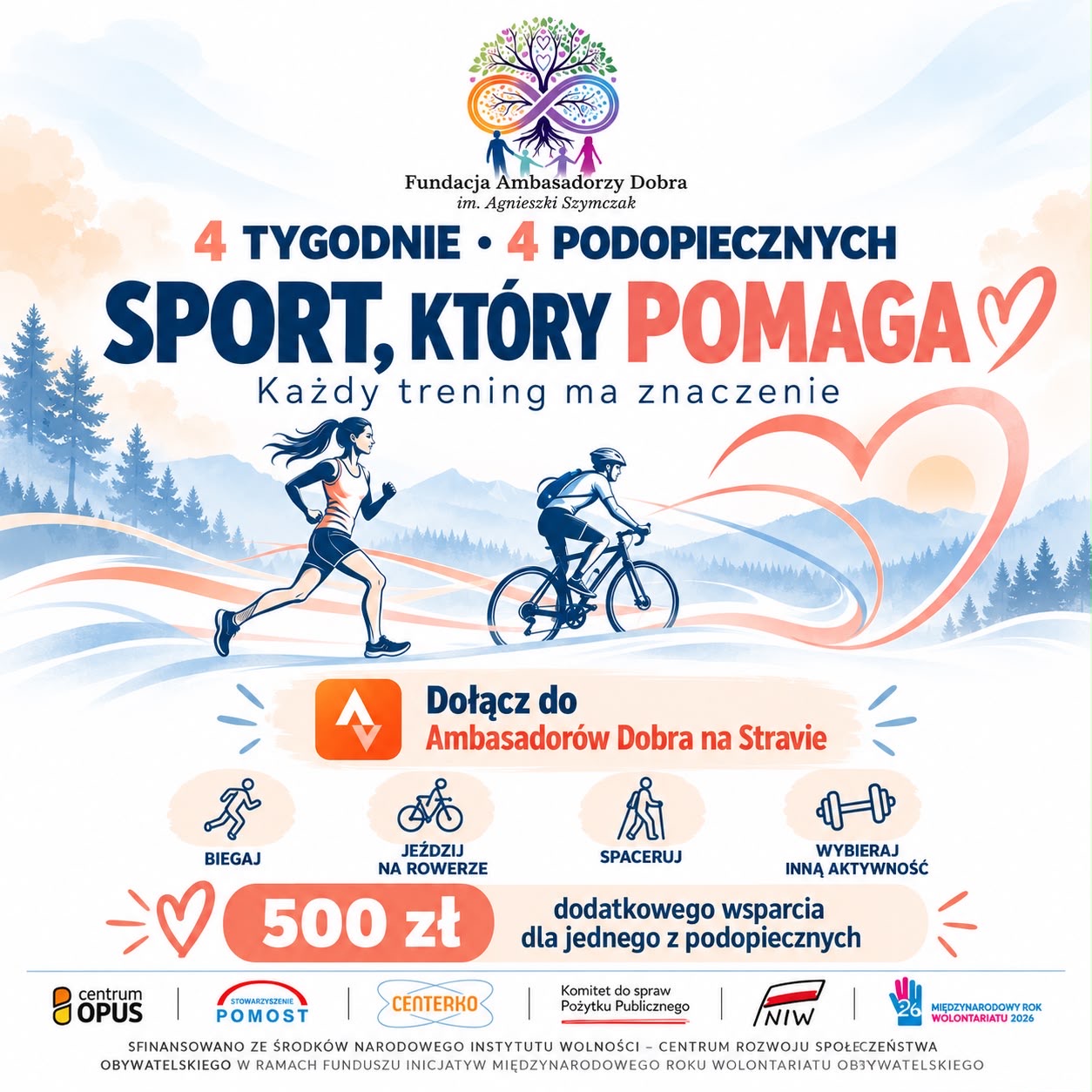 🔥 4 TYGODNIE. 4 PODOPIECZNYCH. SPORT, KTÓRY POMAGA! ❤️